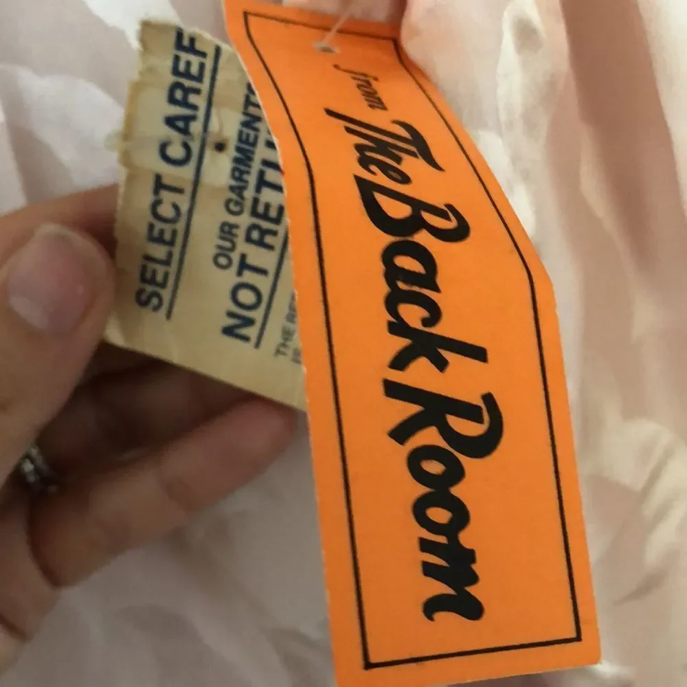 VINTAGE Deadstock Loehmann’s back room Pink silk beaded dress L - Picture 3 of 16